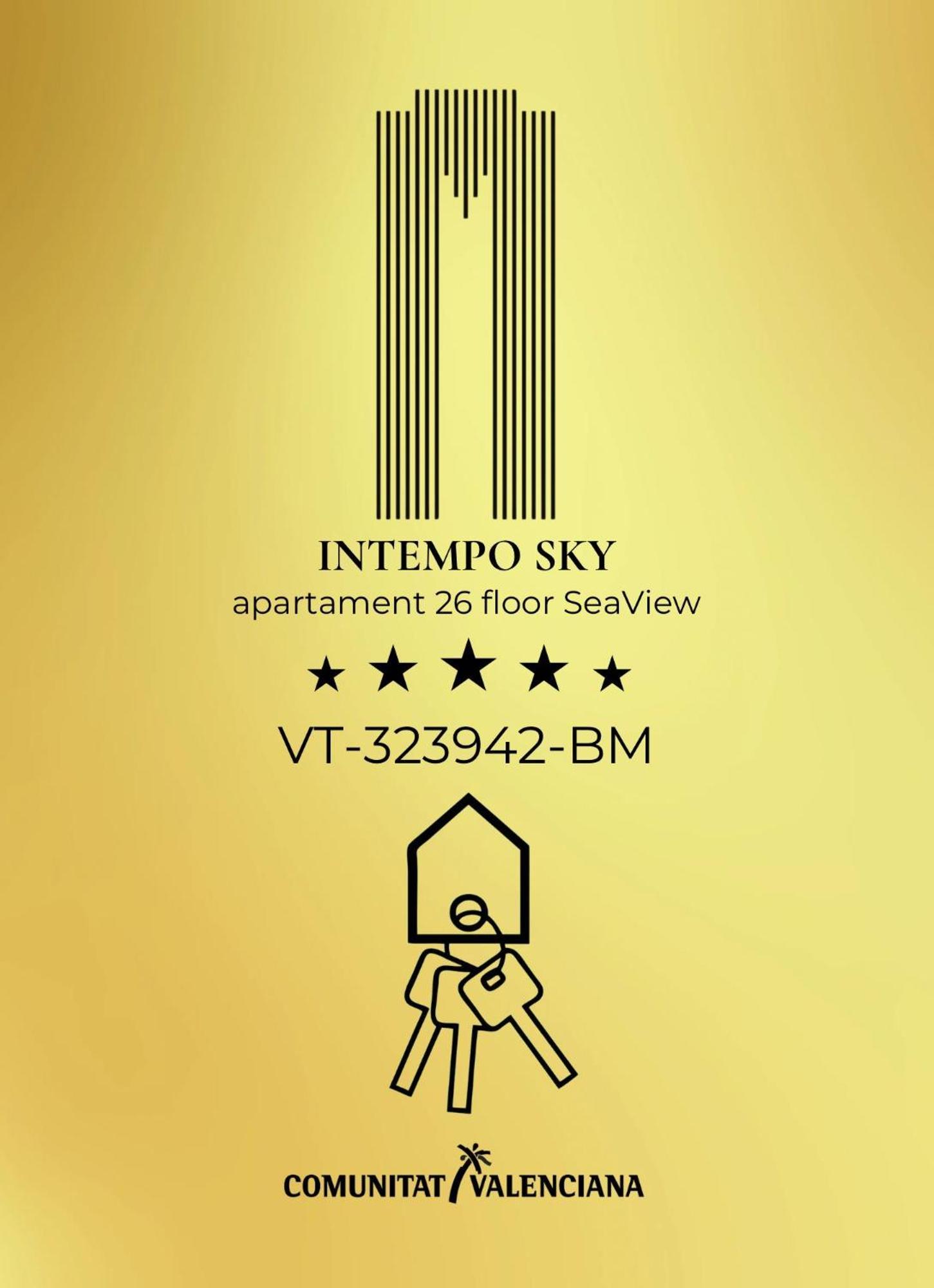 Intempo Sky Apartment 26 Floor Seaview 貝尼多姆 外观 照片